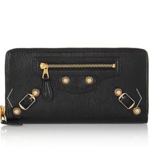 SALE! Balenciaga Studded Leather Wallet